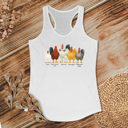 Rooster Roster Chicken Tank Top