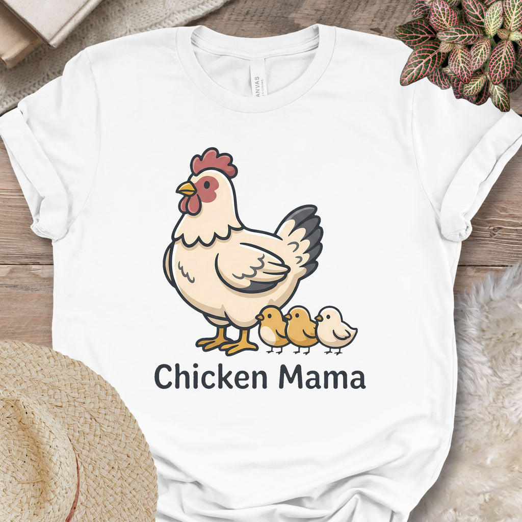Chicken Mama Farm Illustration T-Shirt