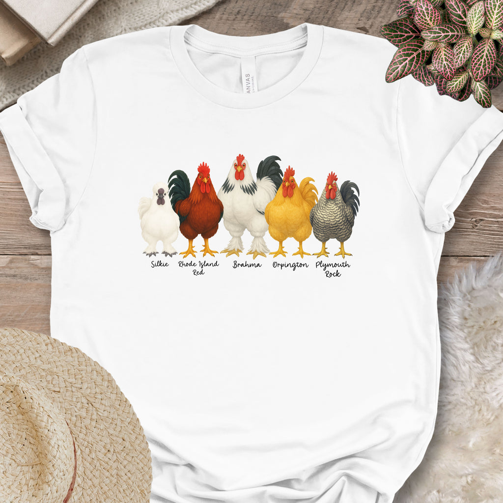 Rooster Roster Chicken T-Shirt