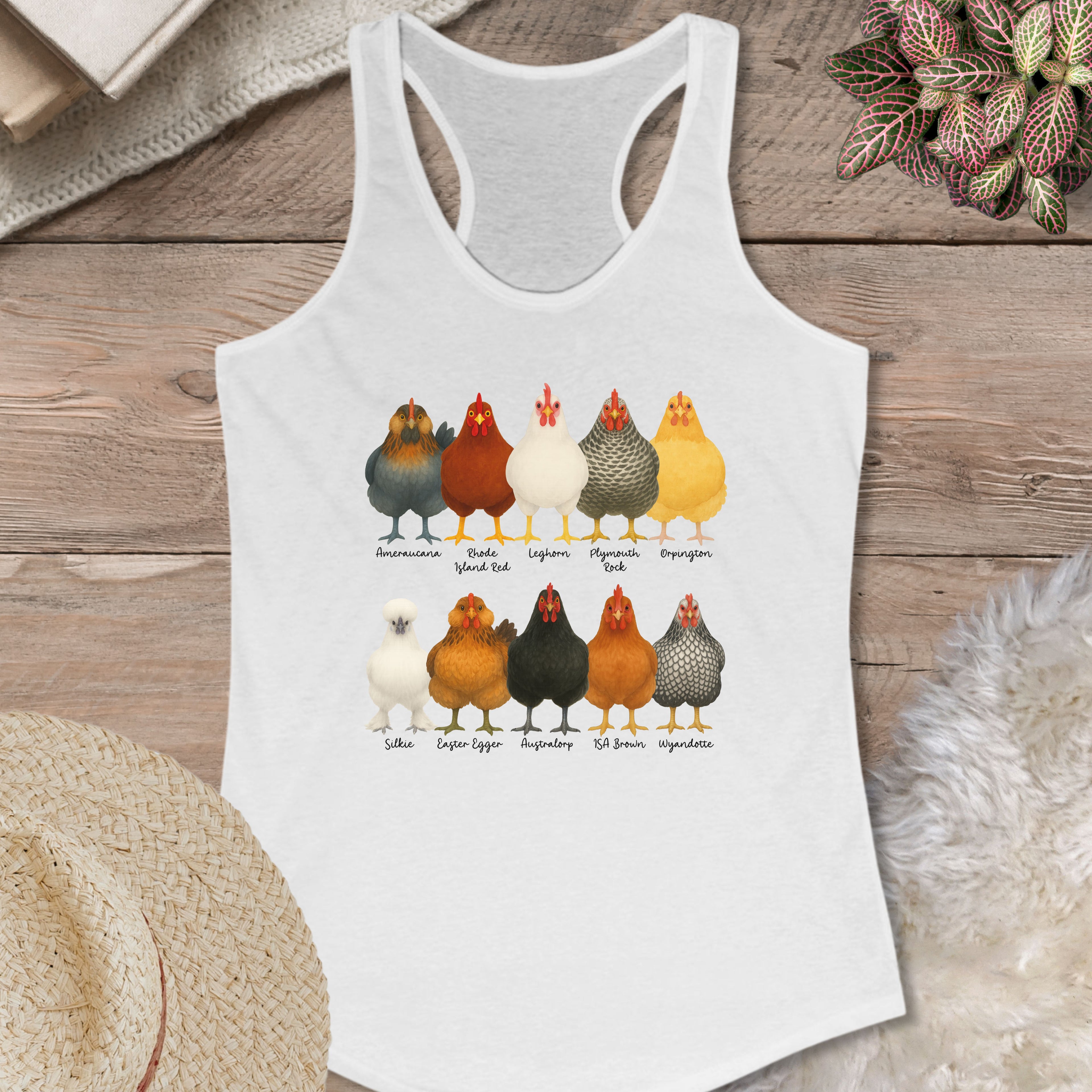 Fancy Chicken Breeds Tank Top