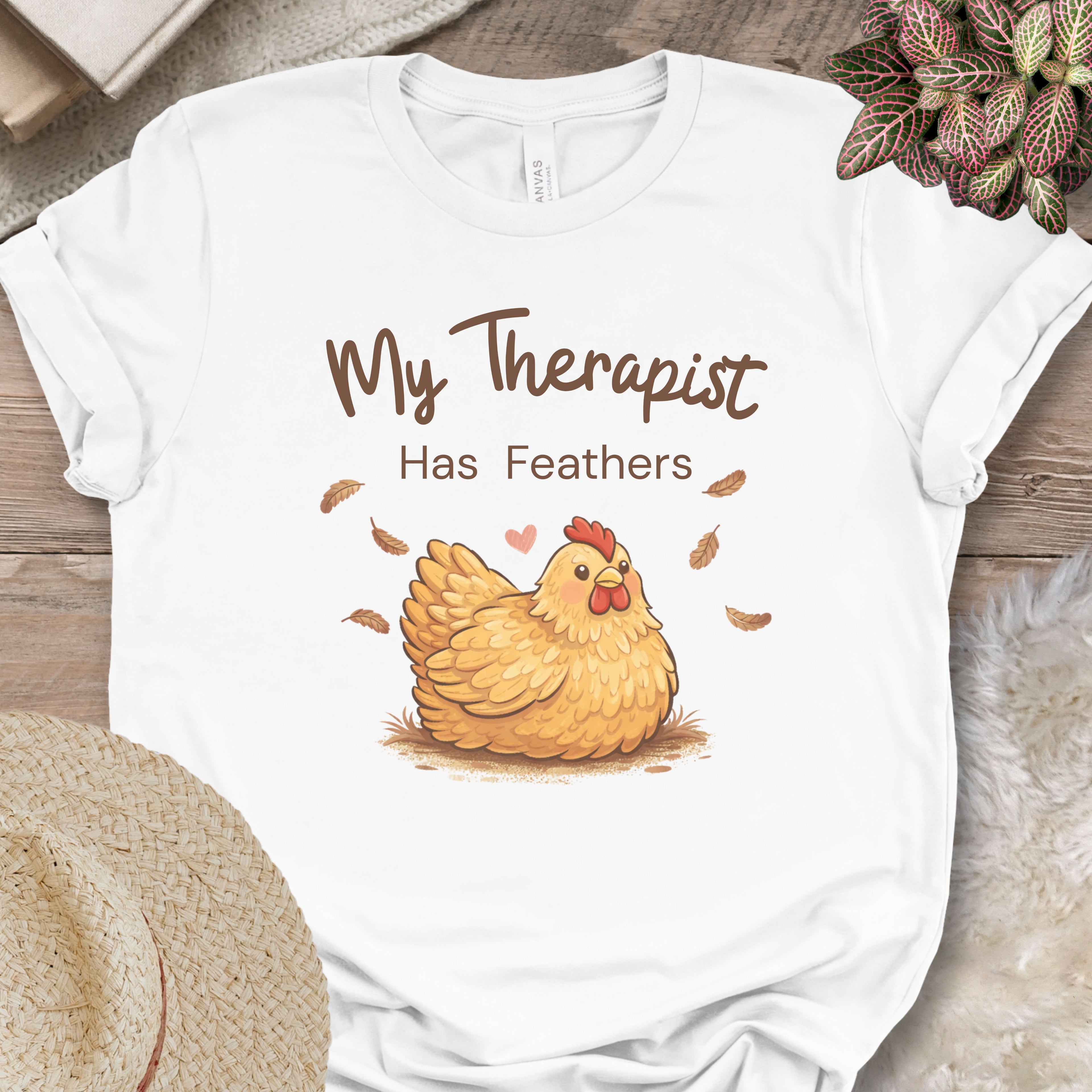 My Therapist Has Feathers Chicken Shirt