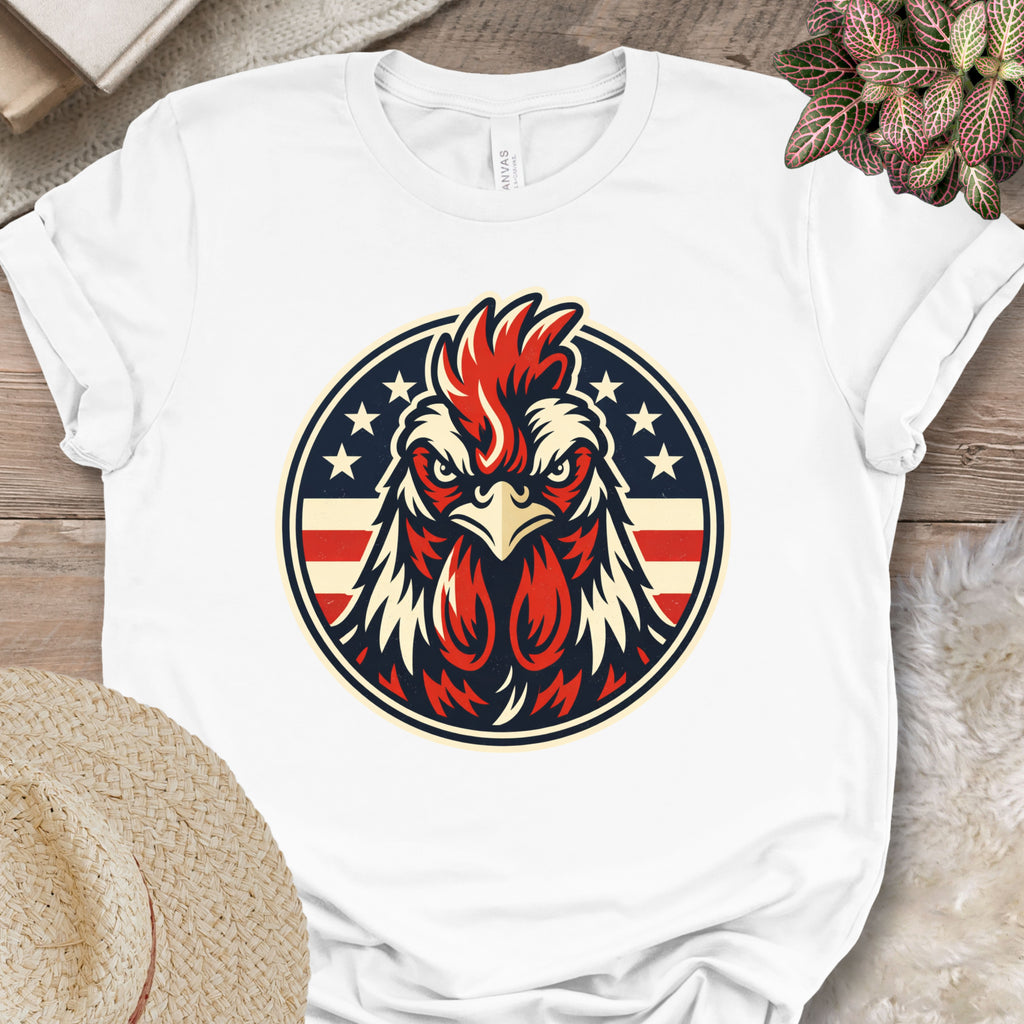 Patriotic Rooster Americana T-Shirt