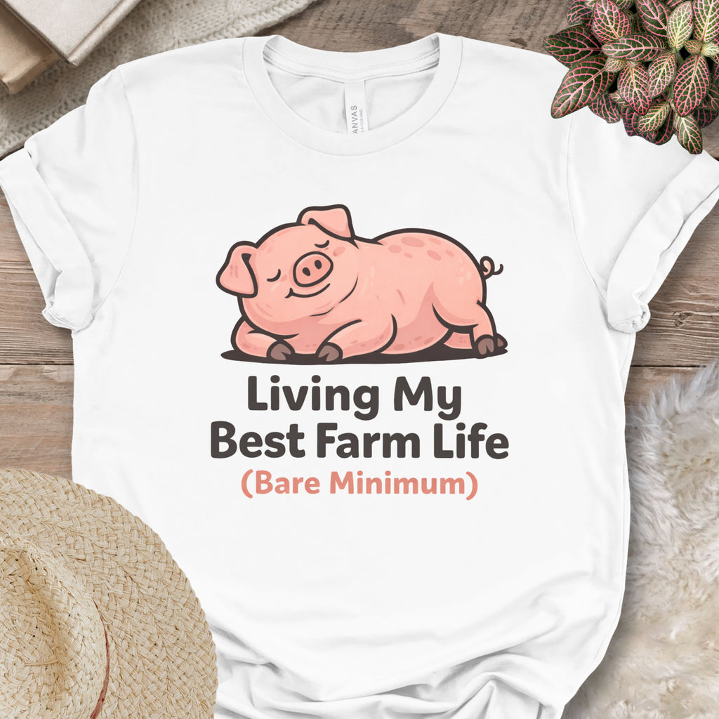 Funny Pig Farm Life Reality Tee