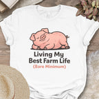 Funny Pig Farm Life Reality Tee