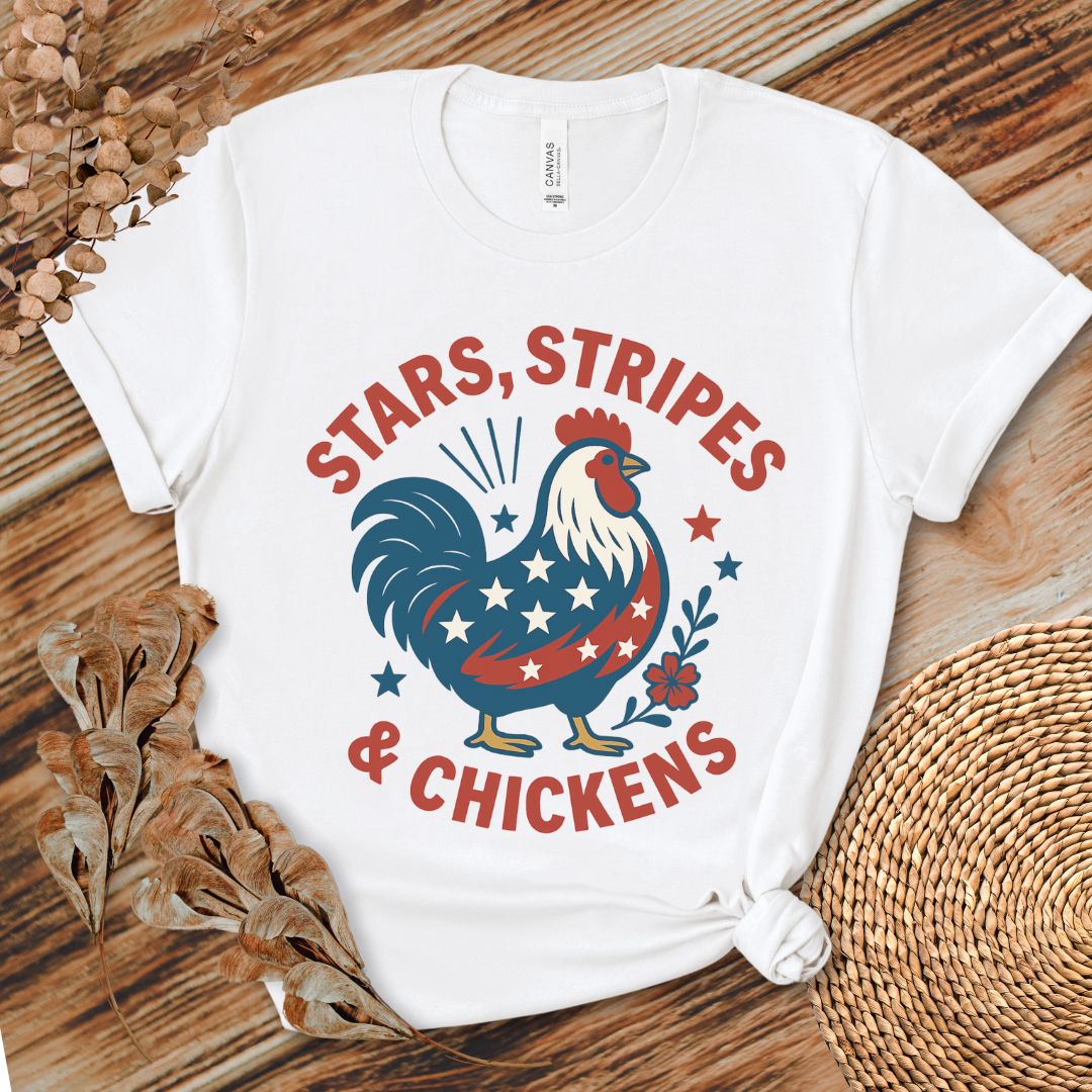 Stars Stripes Chickens Shirt