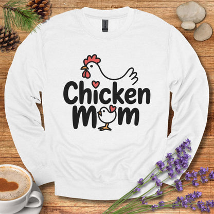 Chicken Mom Sweatshirt – Cute Farm Animal Pullover Gift for Poultry Moms & Backyard Chicken Keepers