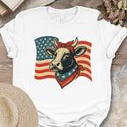 Patriotic Cow Flag Shirt