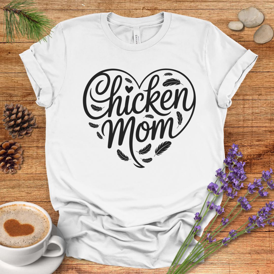Heart Shaped Chicken Mom Tee