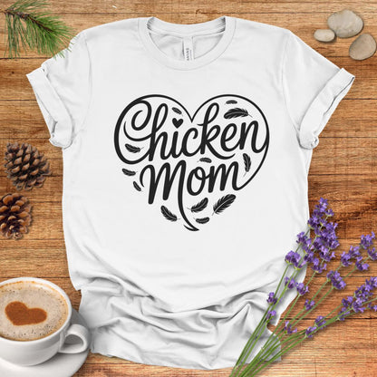 Heart Shaped Chicken Mom Tee