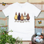Kids Multicolor Chicken Lineup Tee