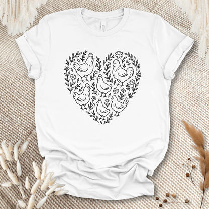 Chicken Heart Floral Tee