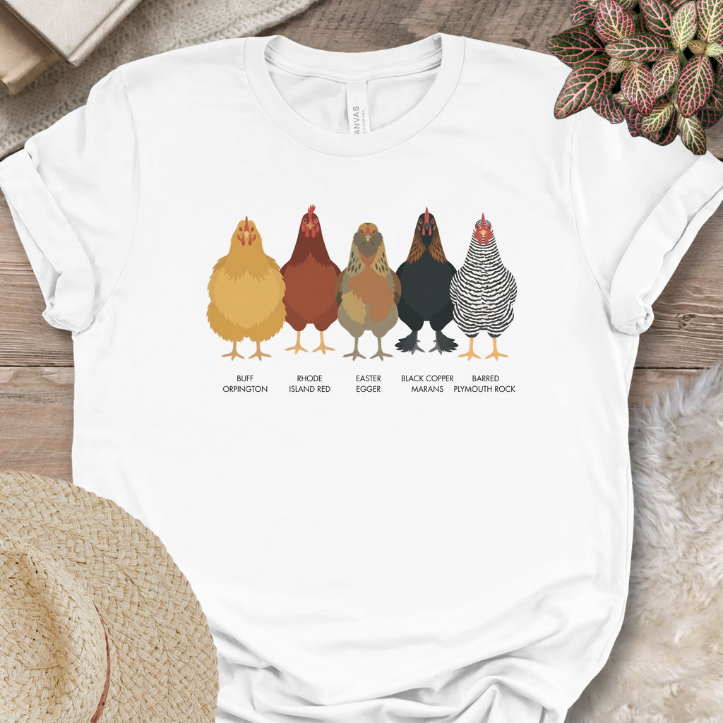 Backyard Chicken Breeds Tee (A)