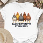 Distracted by Chickens Tee