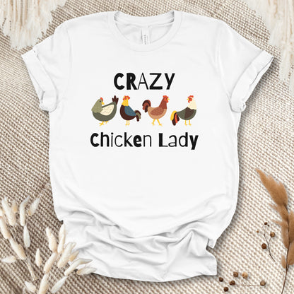 Crazy Chicken Lady T-shirt