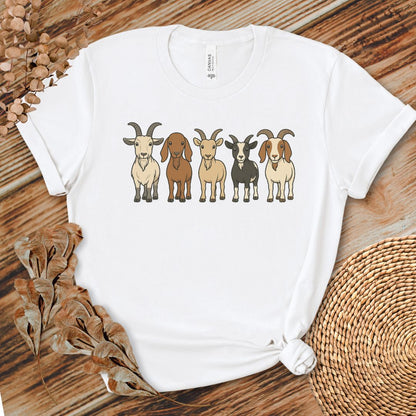 Cute Cartoon Goats Farm Shirt