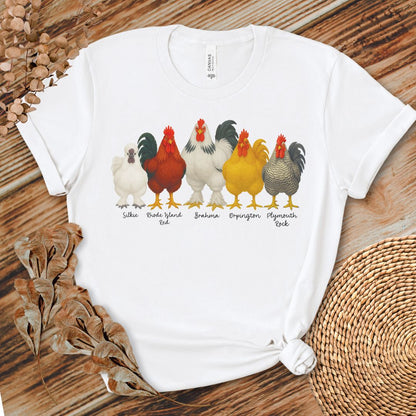 Rooster Roster Chicken T-Shirt