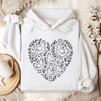 Chicken Heart Floral Hoodie