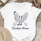 Floral Chicken Mom Tee
