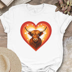 Highland Cow Heart Farm Shirt