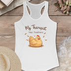 Feathered Therapist Chicken Tank Top