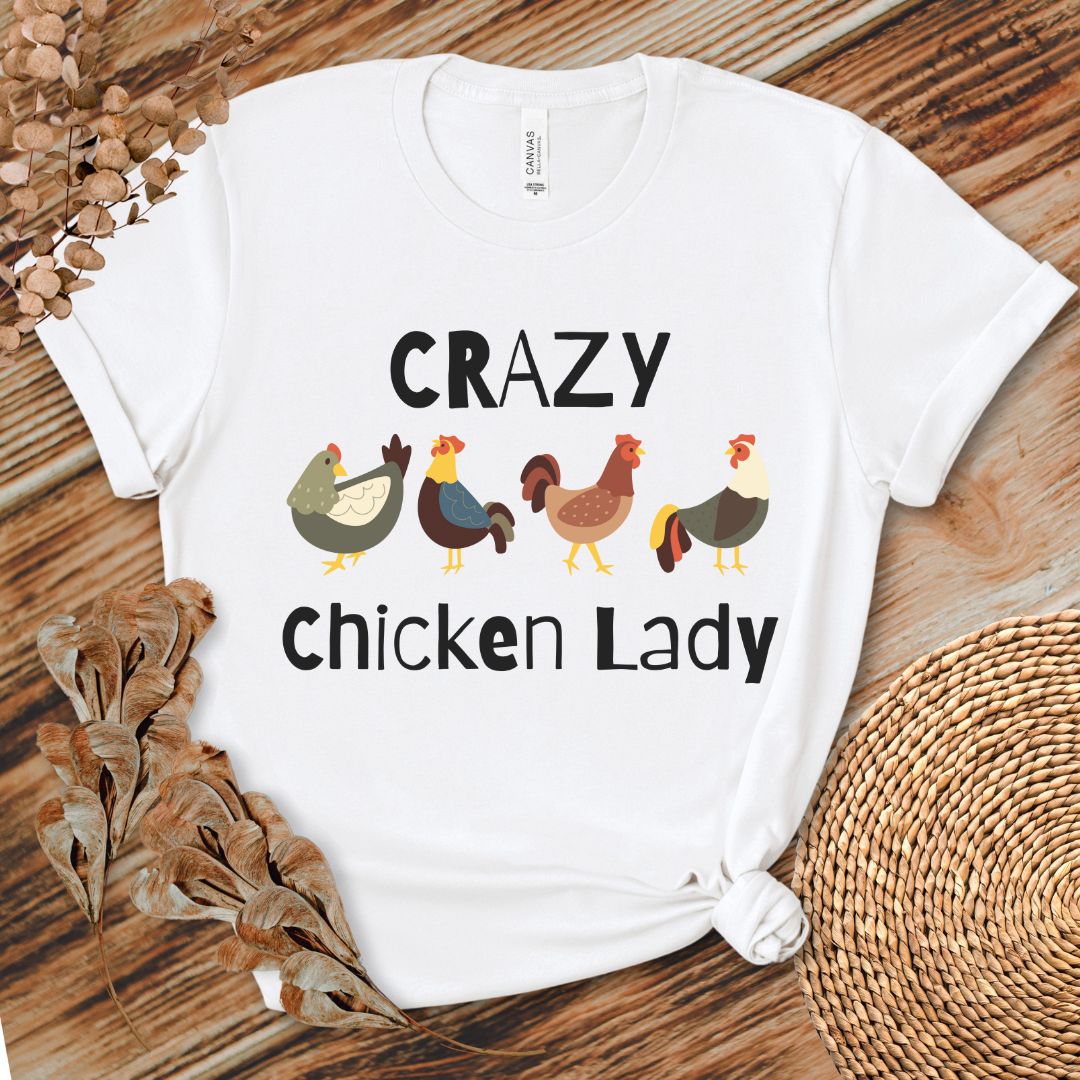 Crazy Chicken Lady T-shirt