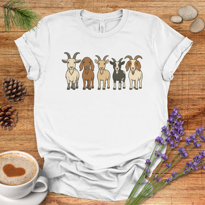 Cute Cartoon Goats Farm Shirt
