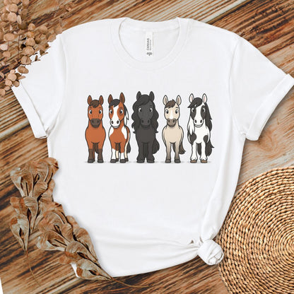 Cute Cartoon Horses Shirt
