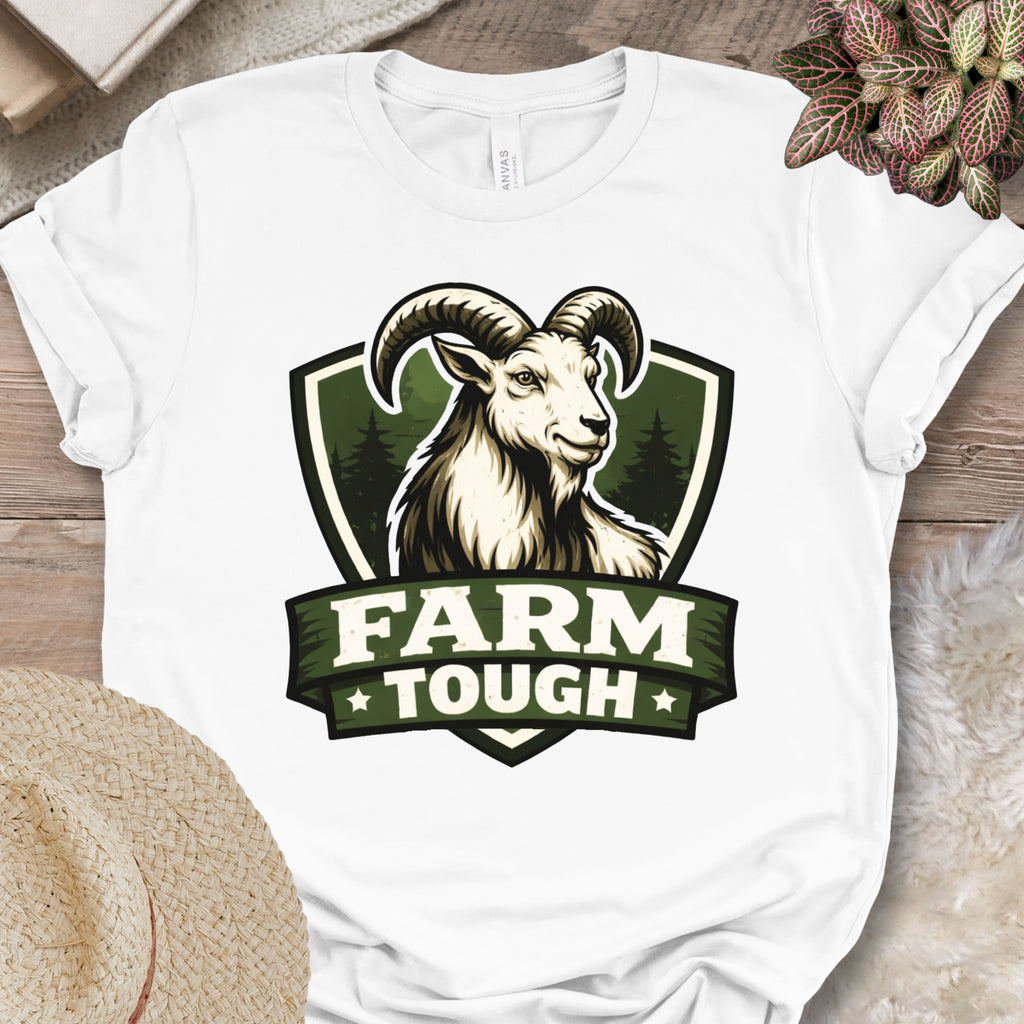 Farm Tough Goat Graphic T-Shirt