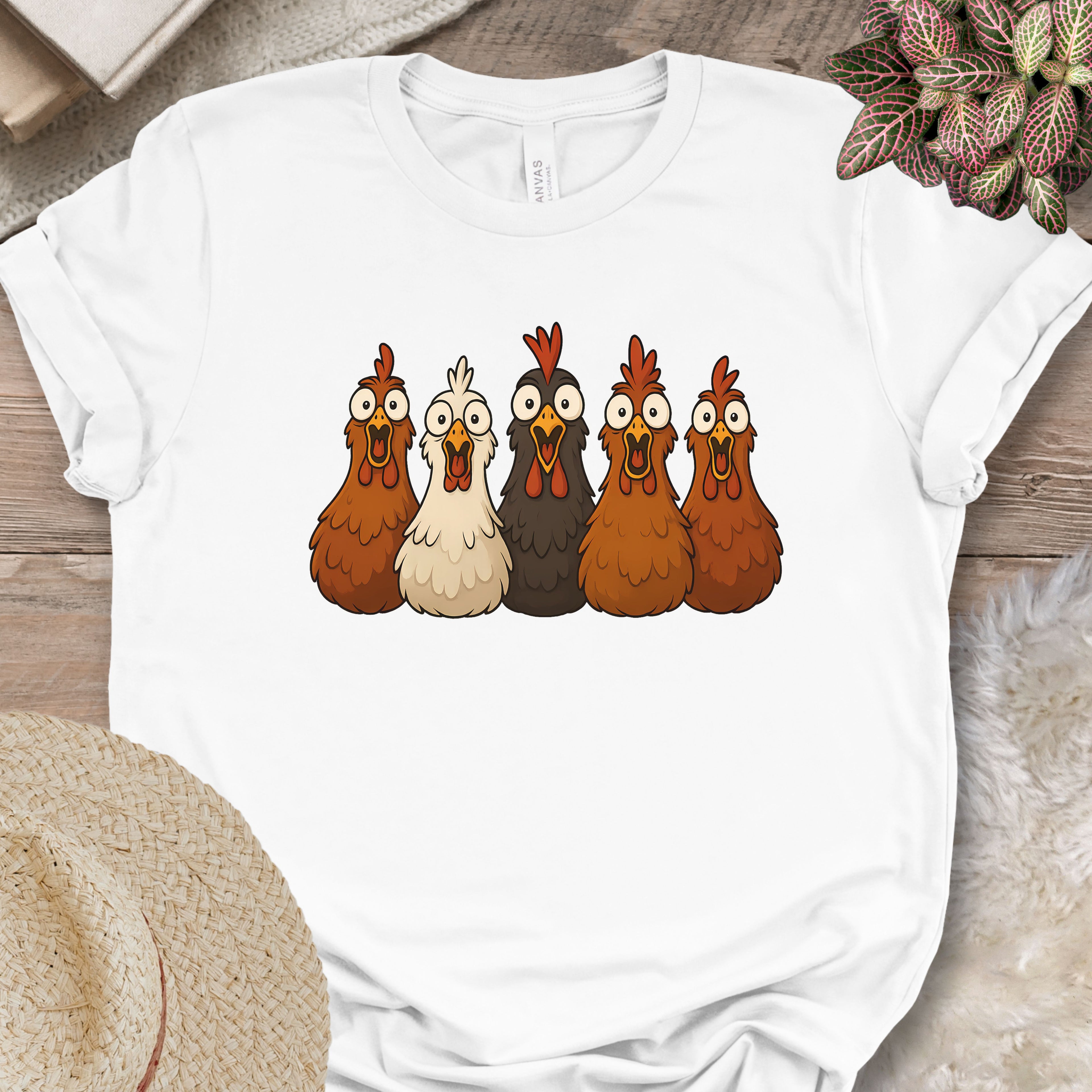 Surprised Chickens Tee