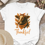 Thankful & Blessed Cow Tee