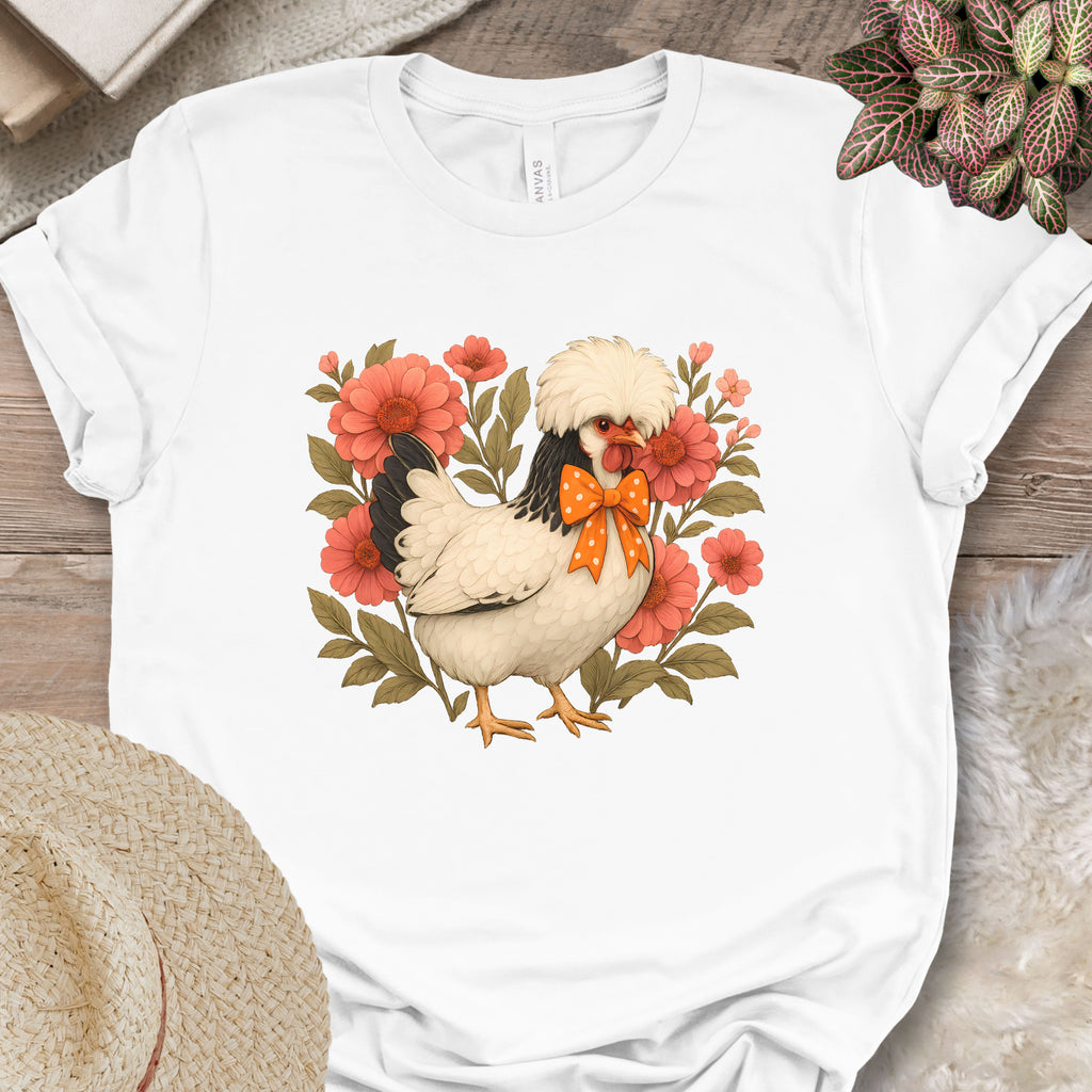 Floral Polish Chicken Shirt