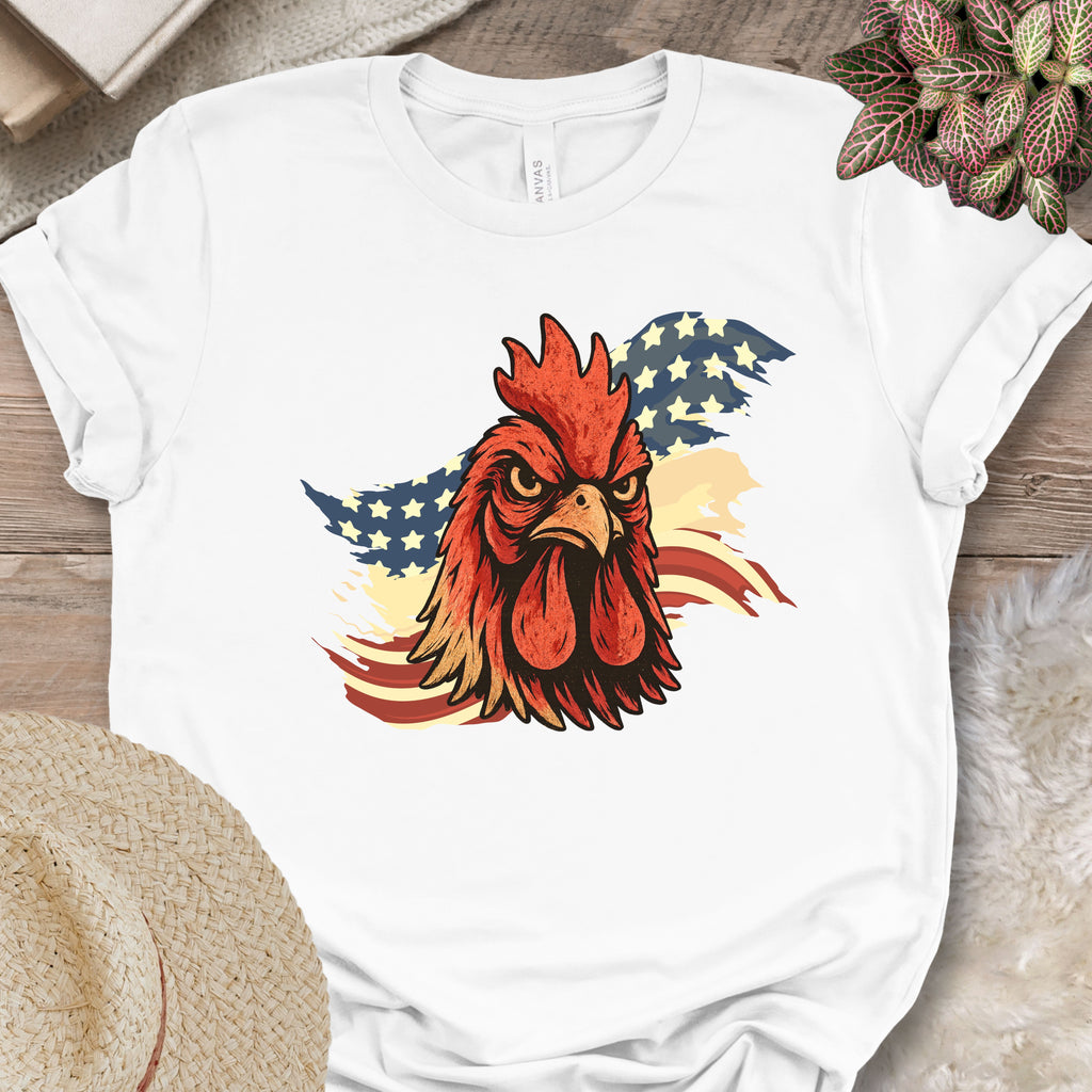 Patriotic Rooster Tee