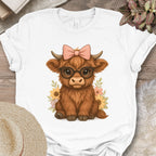 Highland Cow in Sunglasses Tee