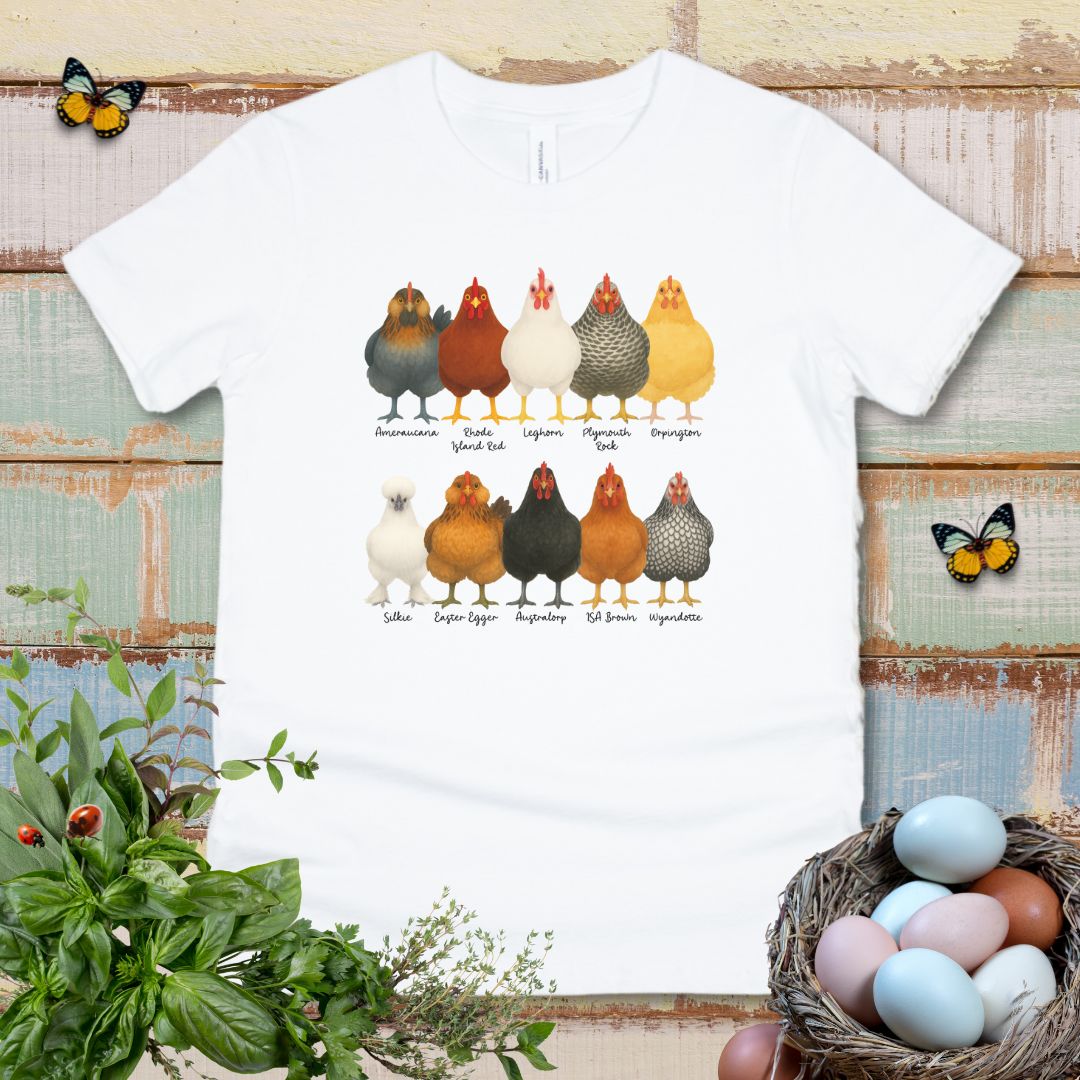 Fancy Chicken Breeds Kids T-Shirt