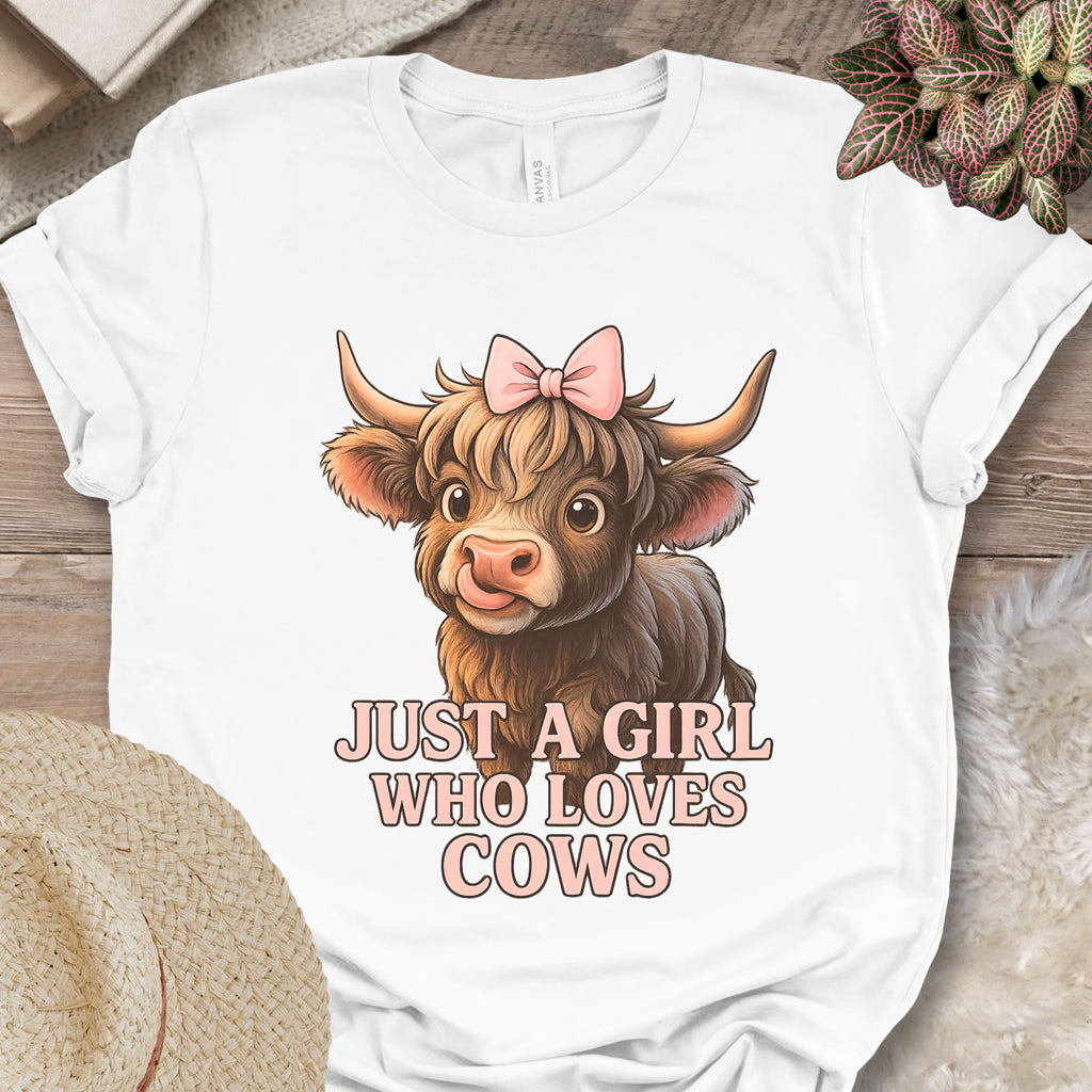 Just a Girl Who Loves Cows Tee