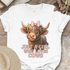 Just a Girl Who Loves Cows Tee