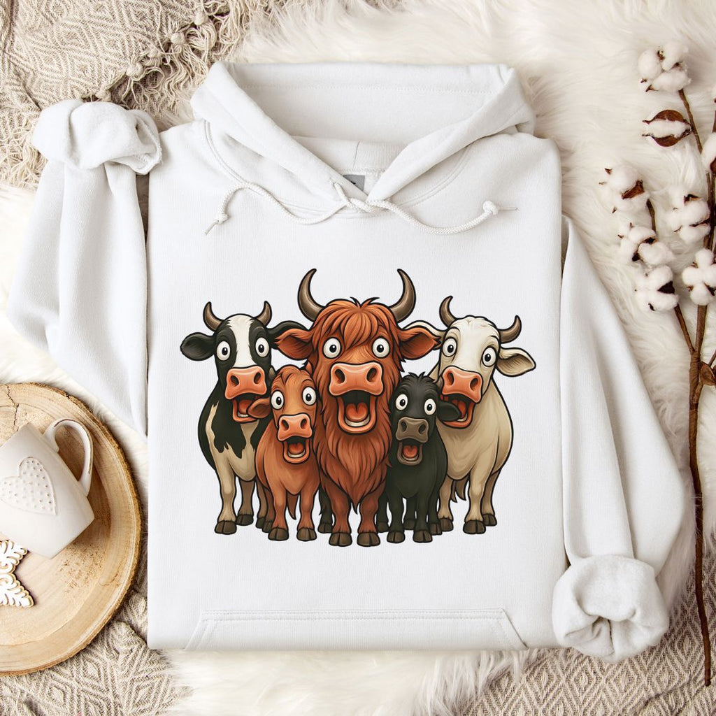 Funny Cow Lineup Hoodie