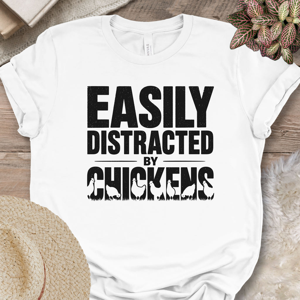 Vintage Distressed Chicken Graphic Tee