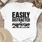 Vintage Distressed Chicken Graphic Tee