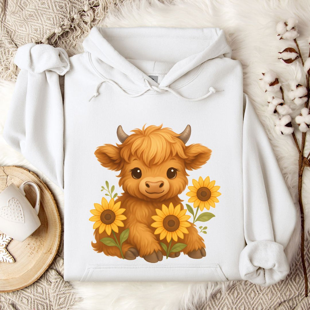 Sunflowers Cow Hoodie