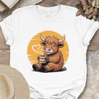 Highland Cow Coffee Tee