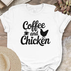 Caffeine and Chickens Tee