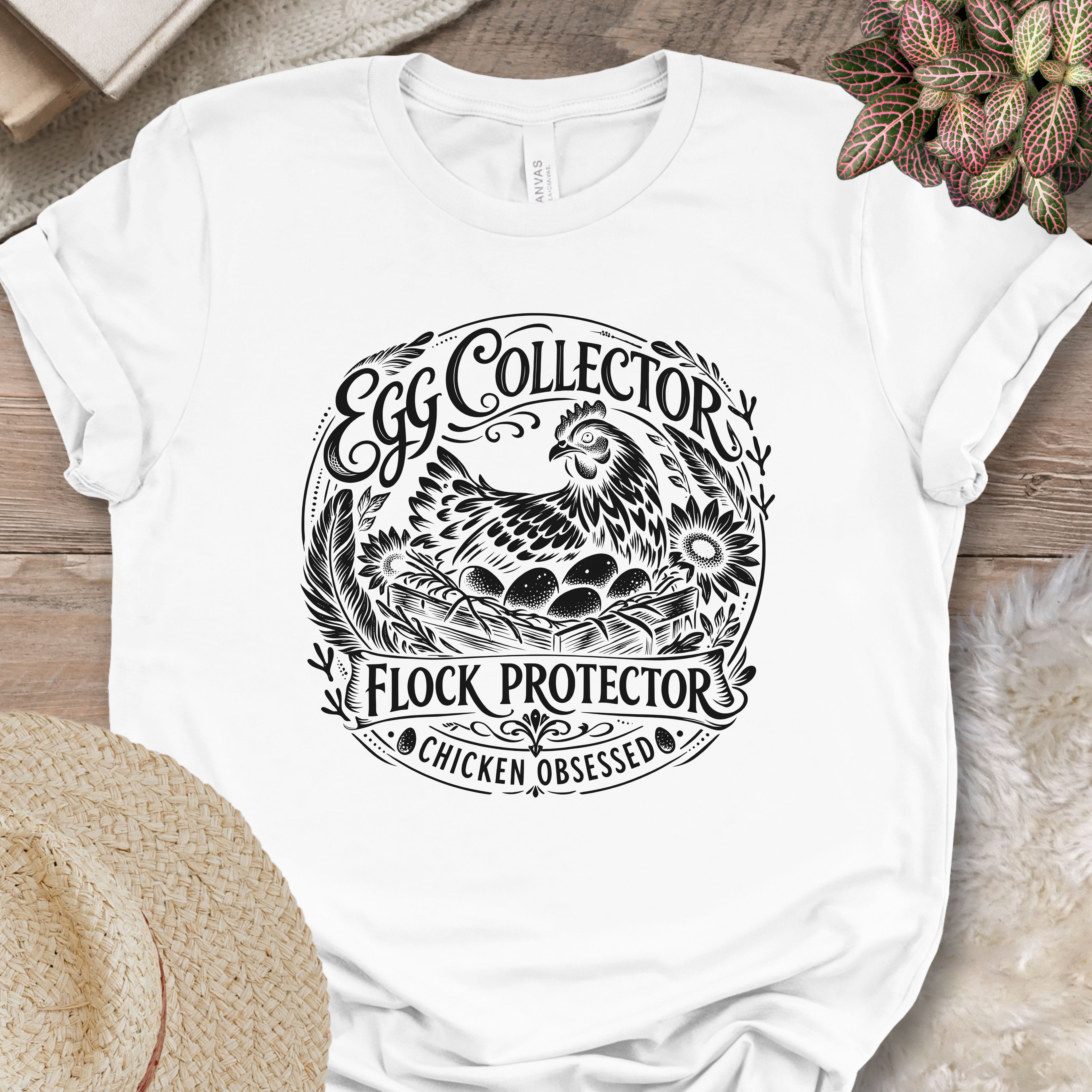 Egg Collector Flock Protector Tee