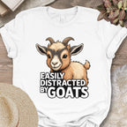 Easily Distracted By Goats Tee