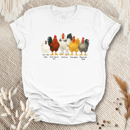 Rooster Roster Chicken T-Shirt
