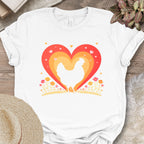 Heart Silhouette Chicken Farm Shirt